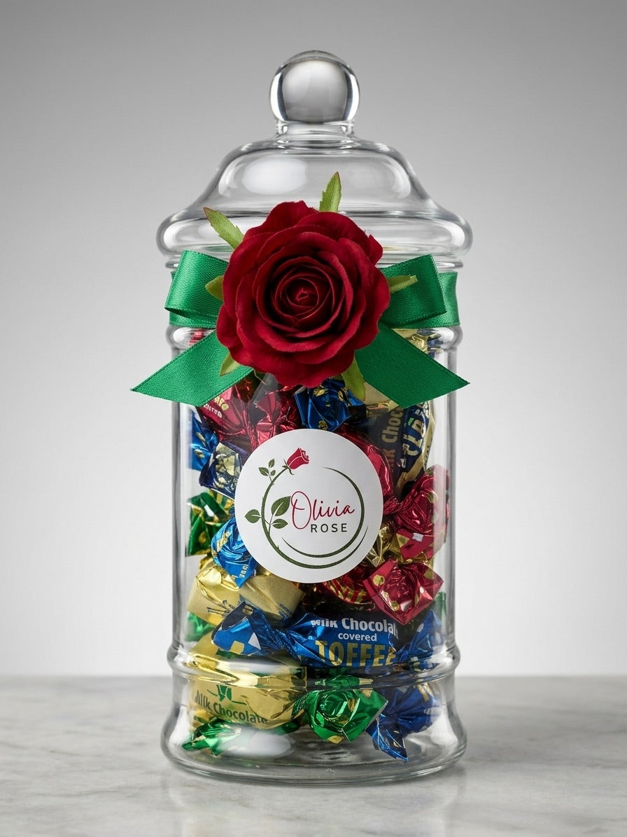Toffees & Chocolate Eclairs Sweet Gift Jar