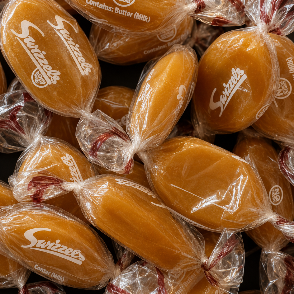 Olivia Rose Butterscotch Sweets Pouch – Made with Genuine Swizzels Butterscotch Sweets – 250g, 500g, 750g & 1kg (1000g)