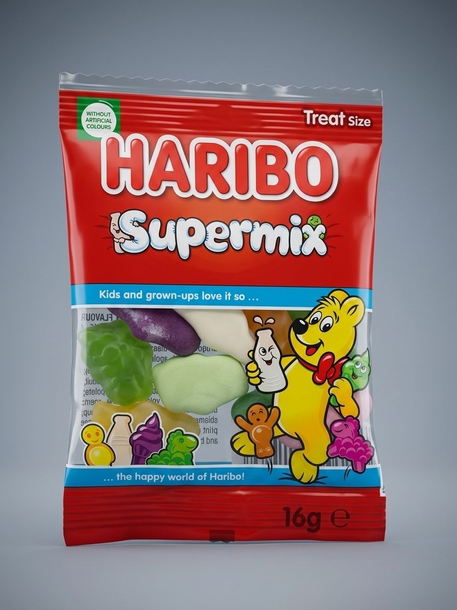 Haribo Mini Treat Bags 16g – Pick Your Flavour & Quantity (20–100 Pack) | Tangfastics, Starmix, Supermix, Giant Strawbs