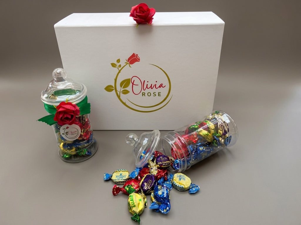 Toffees & Chocolate Eclairs Sweet Gift Jar