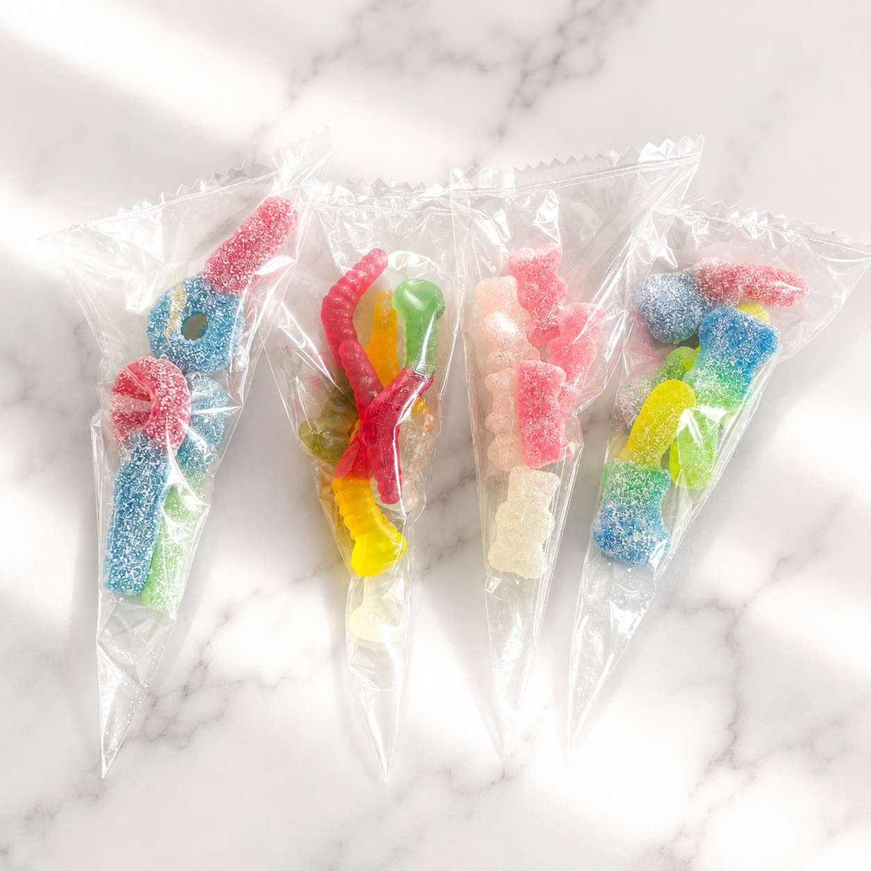 Olivia Rose Vegan Sweet Treat Party Bags – 32 Individually Packed Sweet Bags – Party Box