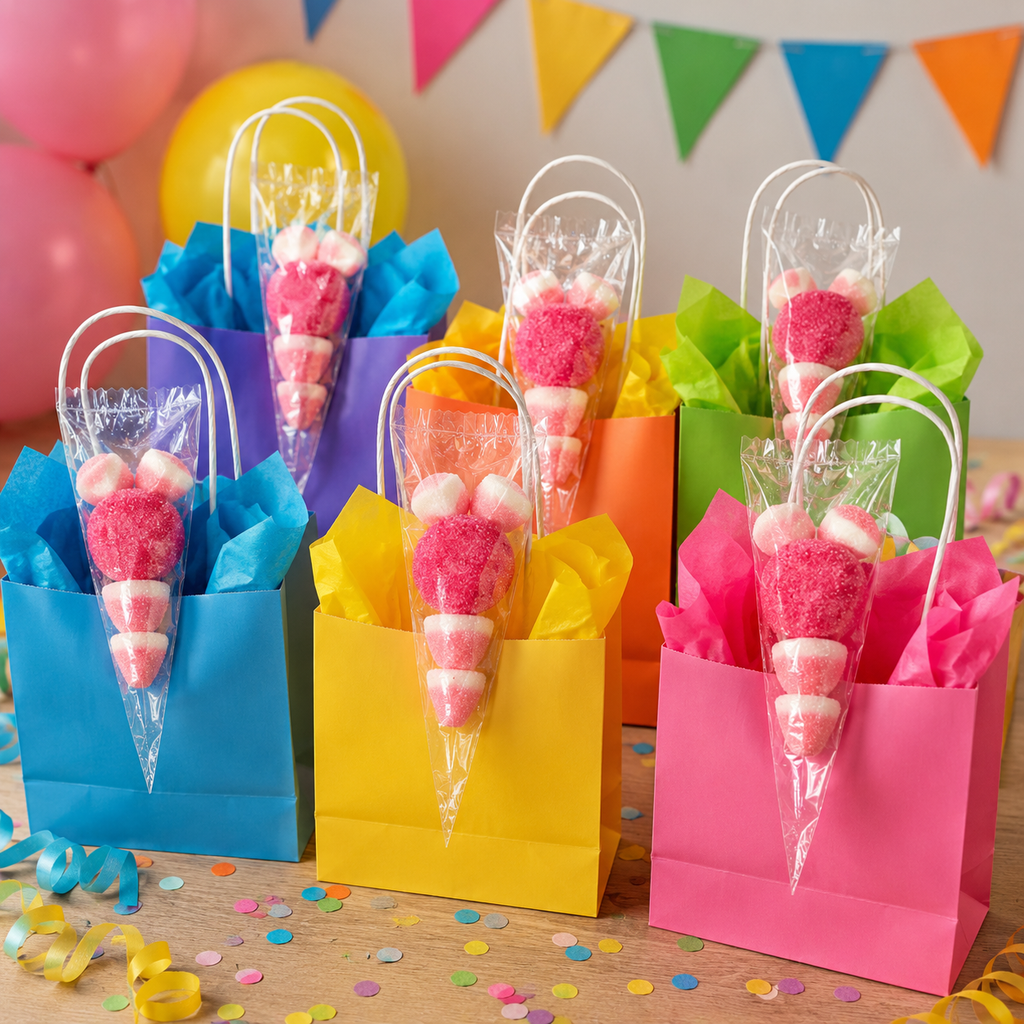 Olivia Rose Pink Party Treat Bags – 30 Sealed Sweet Party Favour Bags
