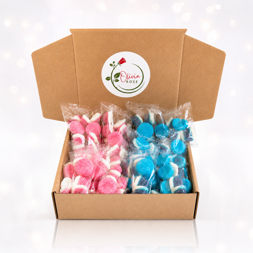 Olivia Rose Pink & Blue Party Treat Bags – 30 Sealed Sweet Party Favour Bags
