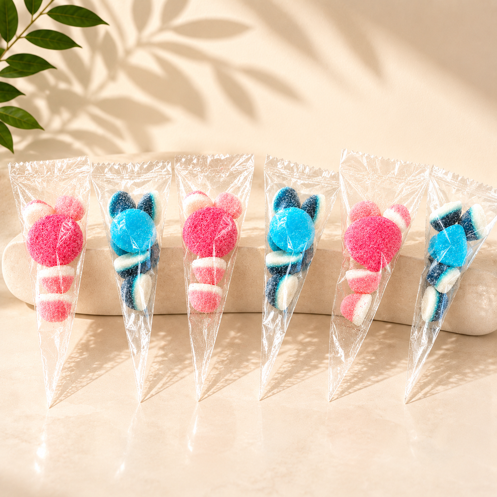 Olivia Rose Pink & Blue Party Treat Bags – 30 Sealed Sweet Party Favour Bags