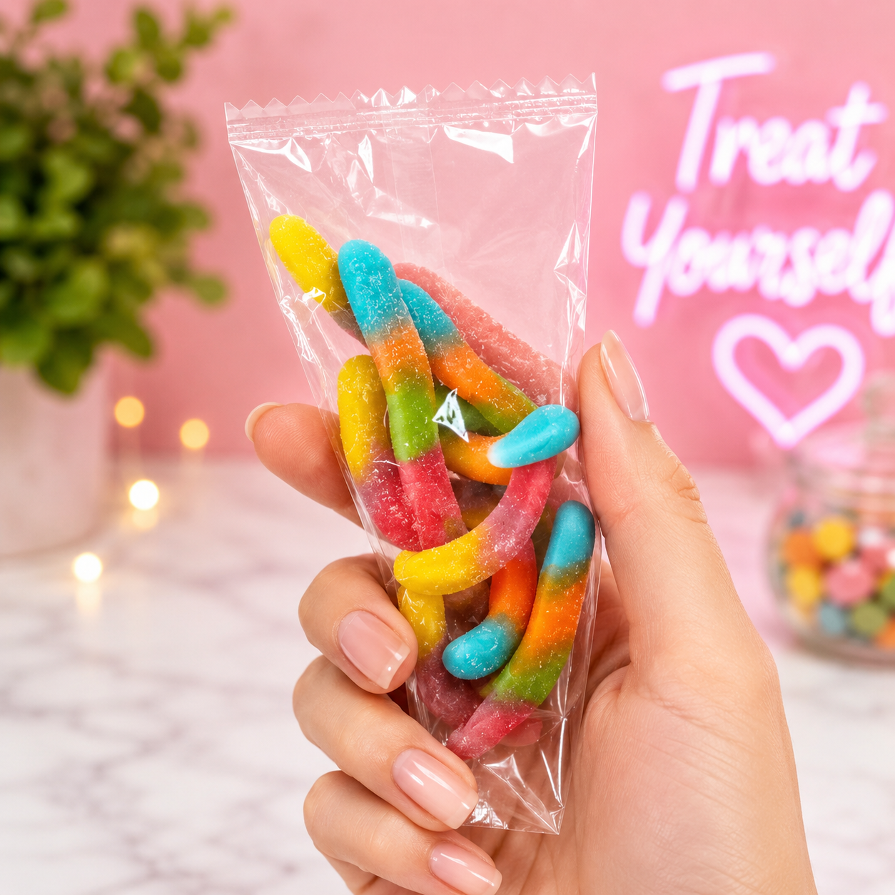 35 Pack Halal Sweet Treat Bags – Mixed Gummy & Fizzy Party Sweets – Sealed Individual Bags