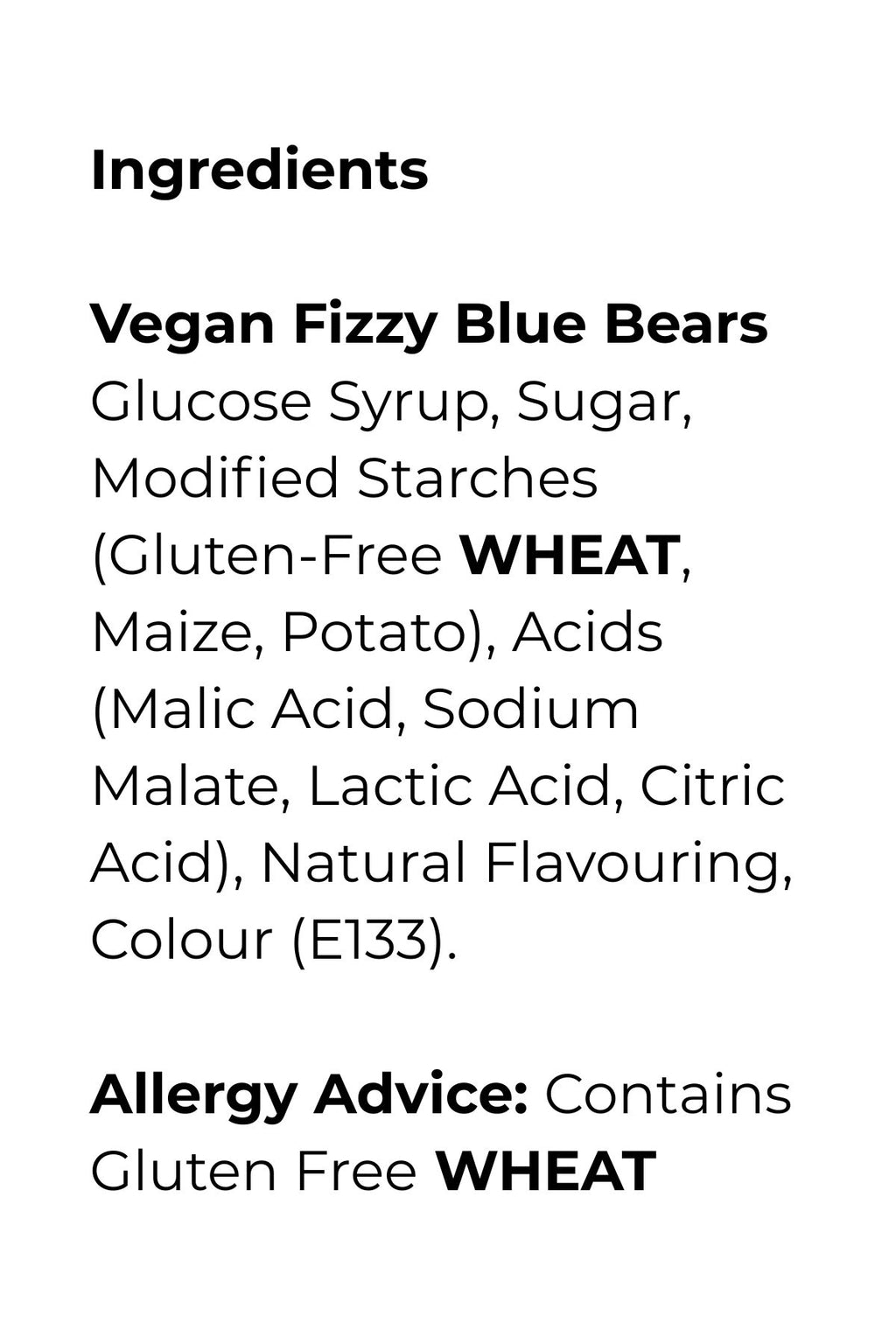 Vegan Fizzy Blue Bears