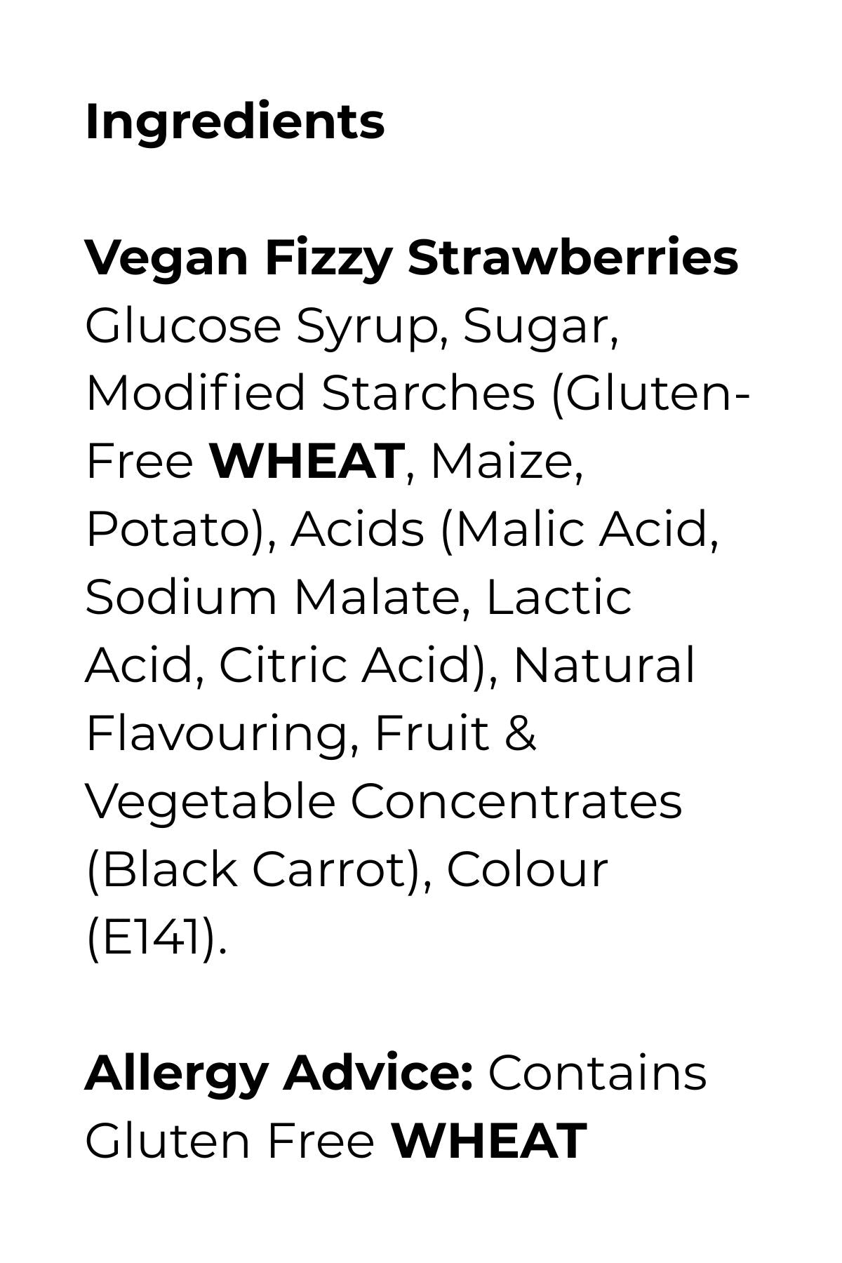 Vegan Fizzy Strawberries