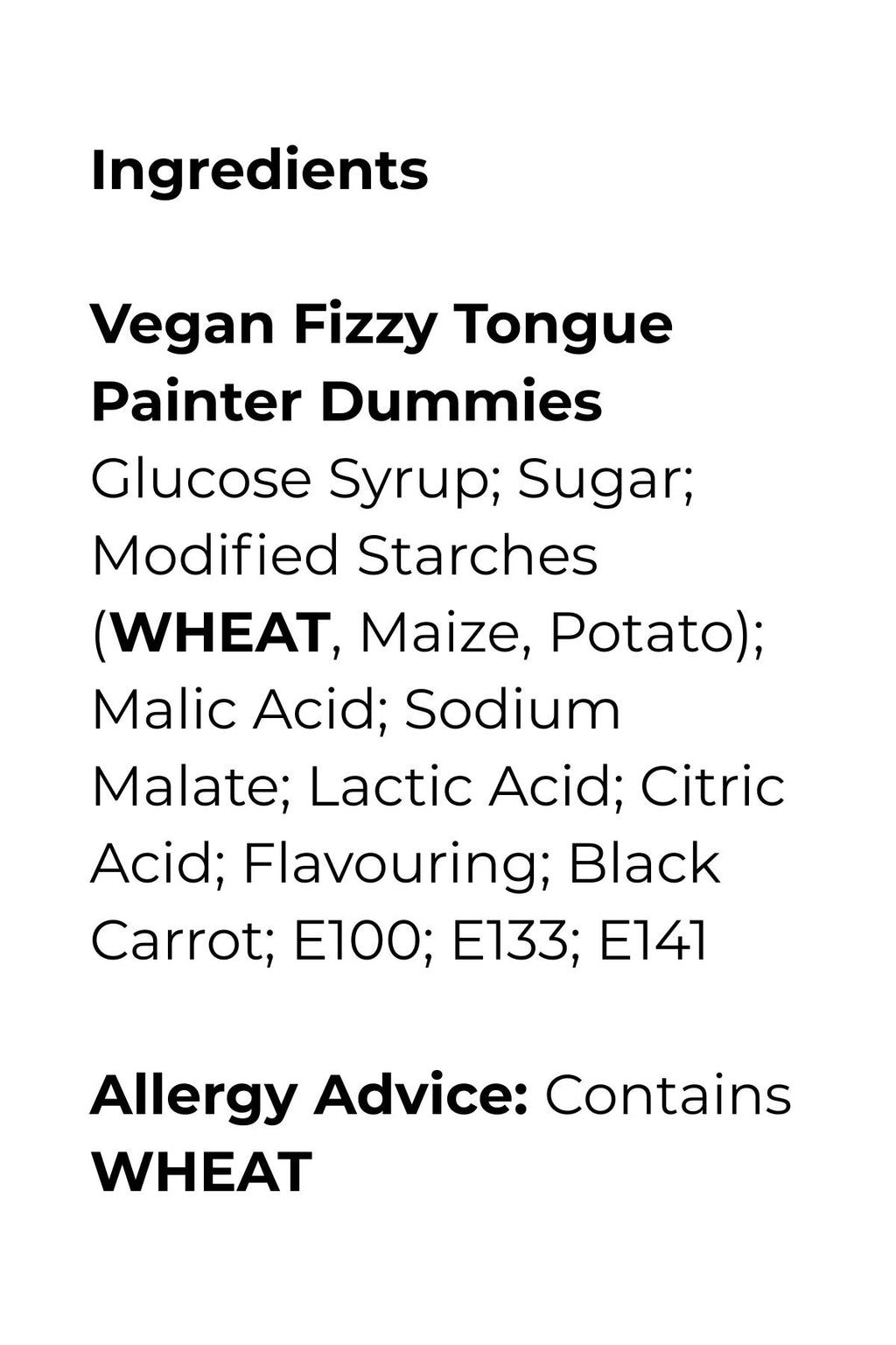 Vegan Fizzy Tongue Painter Dummies