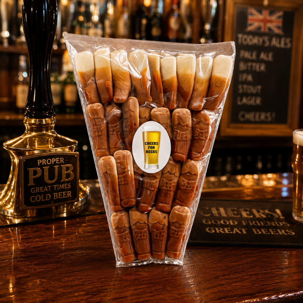 Letterbox Pint Pot Sweet Box | 26 Pint Pot Sweets | Novelty Gift for Dad, Father's Day & Beer Lovers