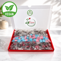 Vegan Family Favourites Sweet Box, 12 Bag Letterbox Sweets Gift Box, Cola, Cherry Cola & Bubblegum Bottles